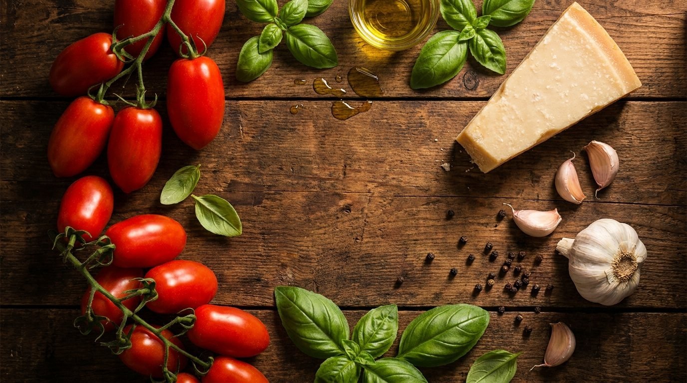 Frische italienische Zutaten